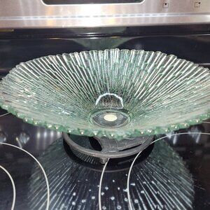 Vintage light green glass bowl